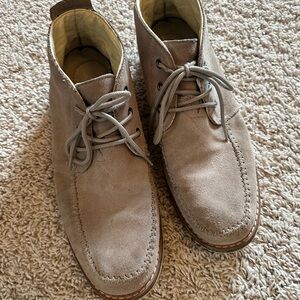 UGG Gray Chukka Boots with Suede Finish